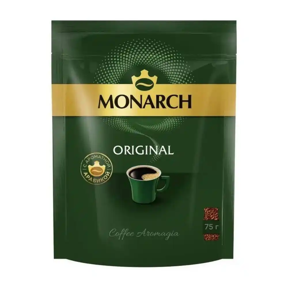 Кофе 75 гр MONARCH ORIGINAL растворимый м/уп