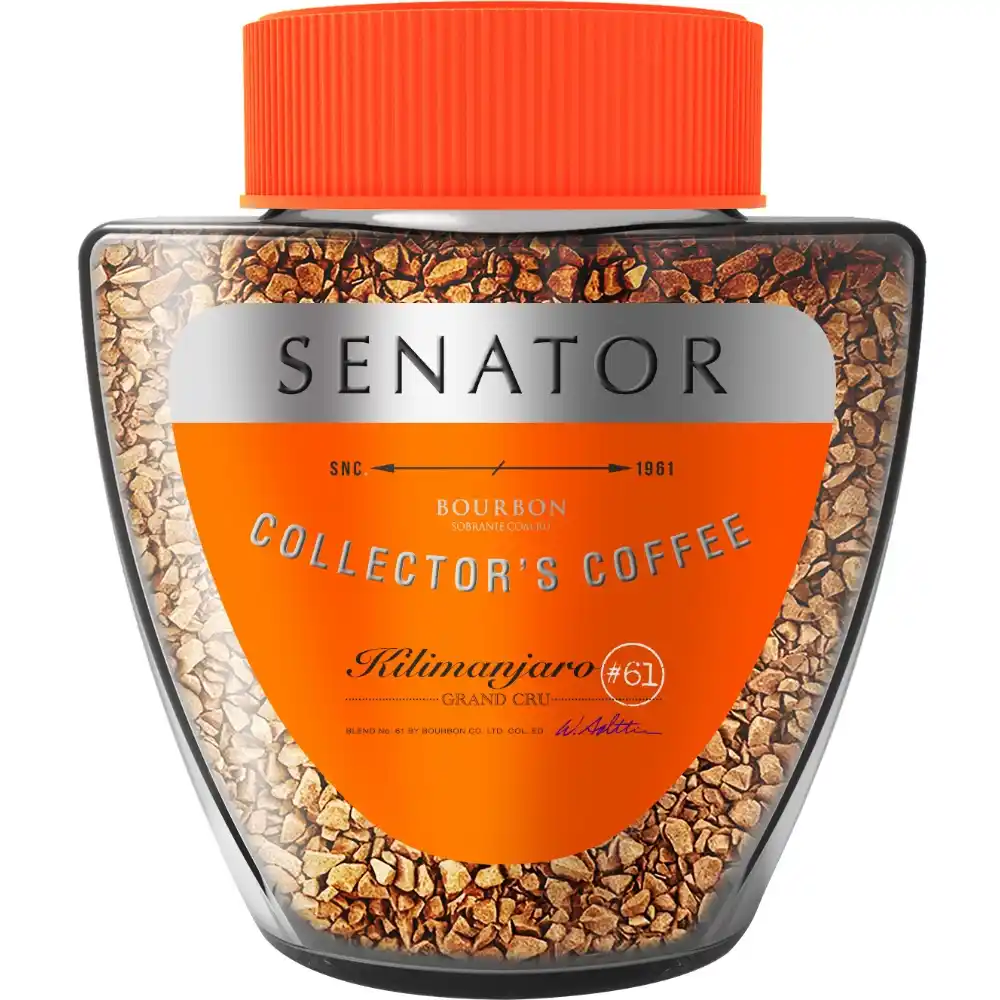 Кофе 85г SENATOR Kilimanjaro сублимированный с молотым ст/б