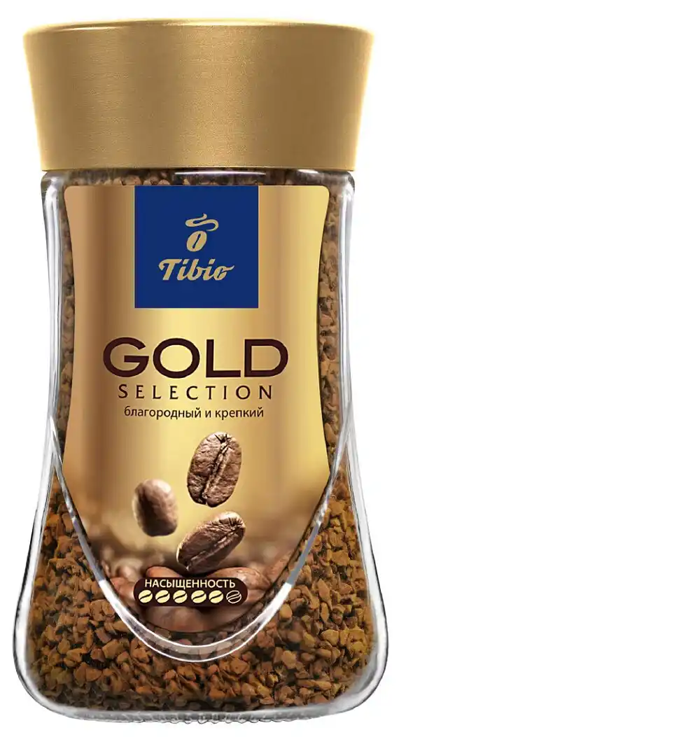 Кофе TIBIO 95гр GOLD Selection растворимый ст/б