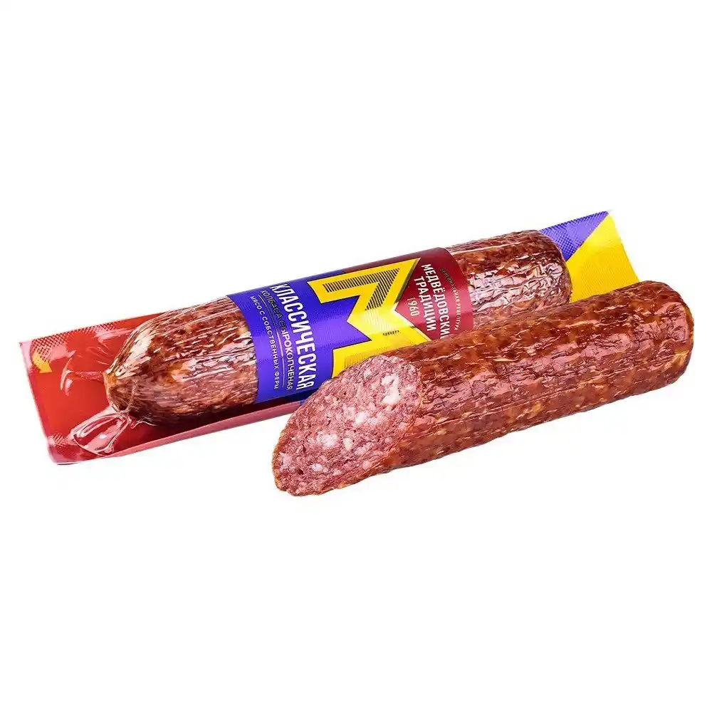 Колбаса 180г Медведовские традиции Классическая с/к вак/уп