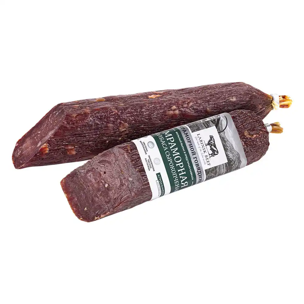 Колбаса 200 г Медвёдовские традиции Мраморная с/к полусух срез вак/уп