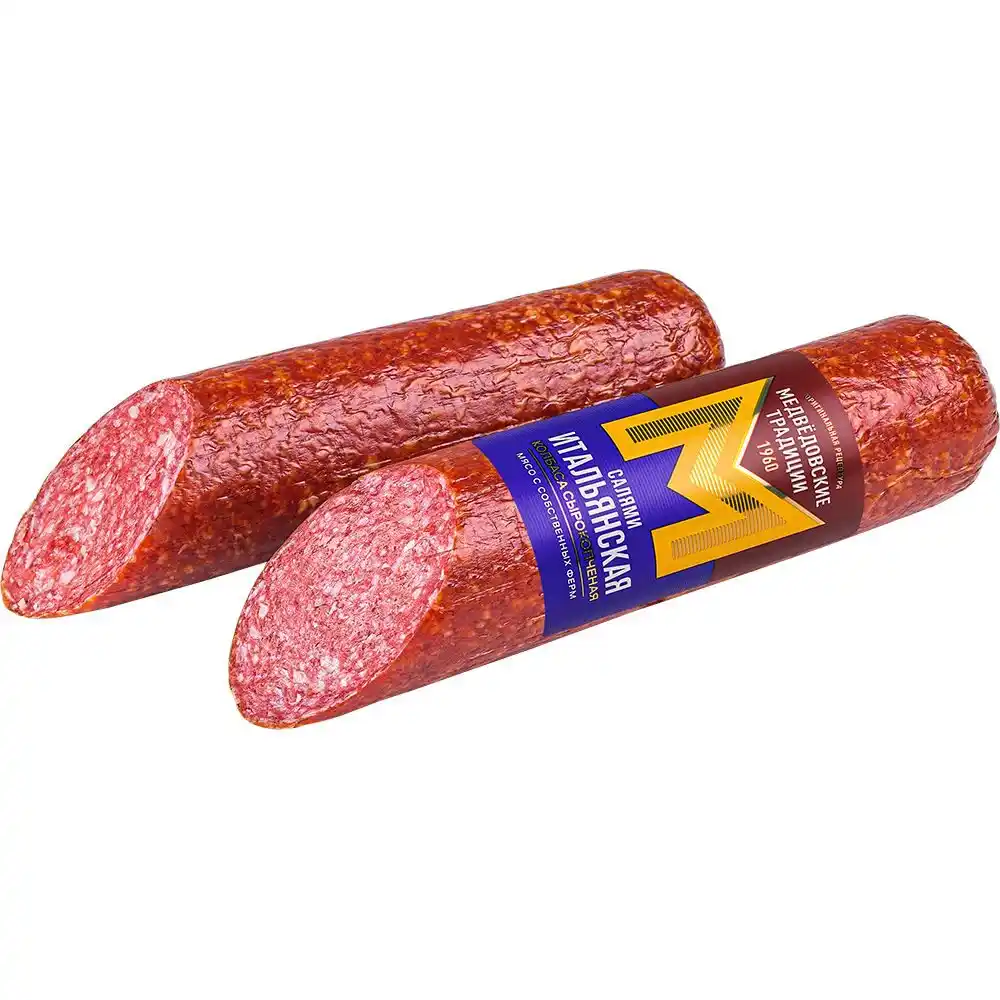 Колбаса 200 г Медвёдовские традиции Салями Итальянская с/к полусух срез вак/уп