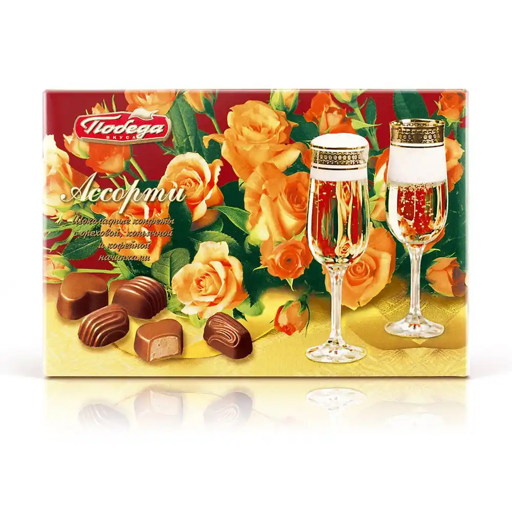 Конфеты 120 гр Победа Ассорти к/уп