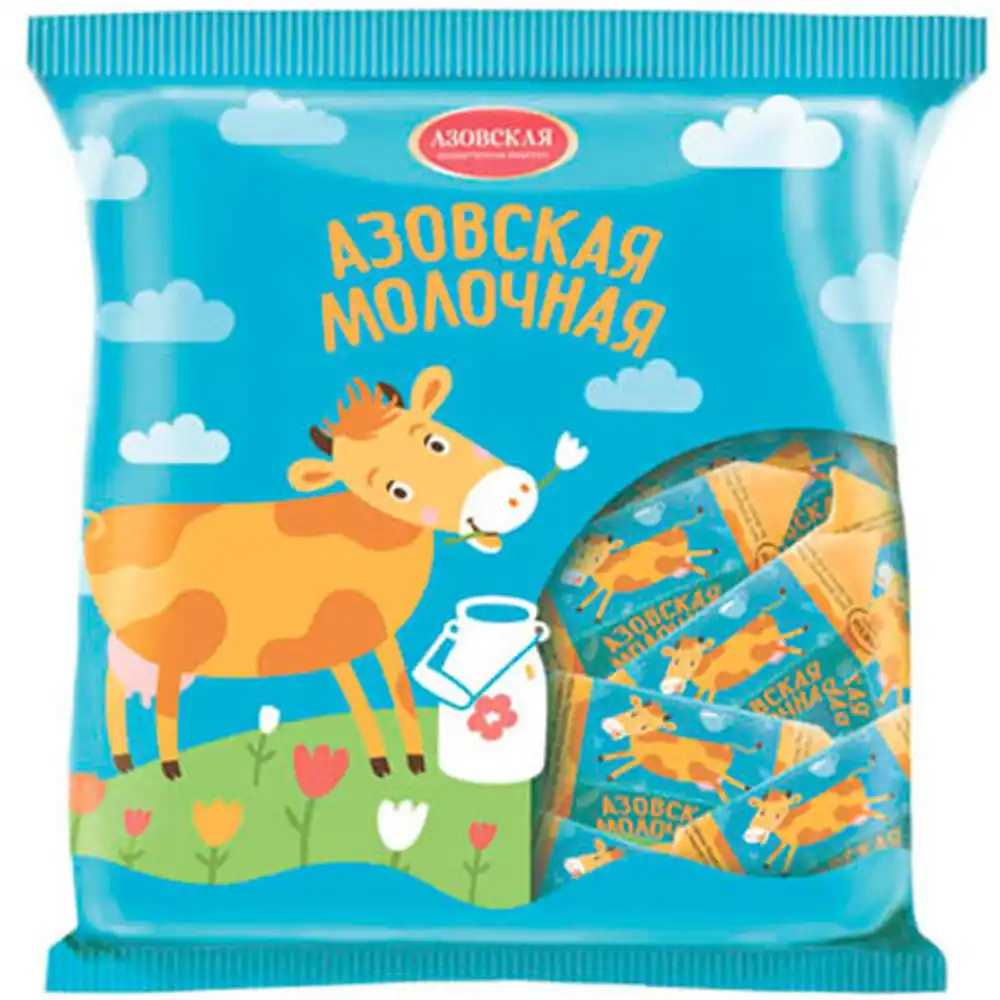 Конфеты 300 г Азов Азовская молочная м/уп
