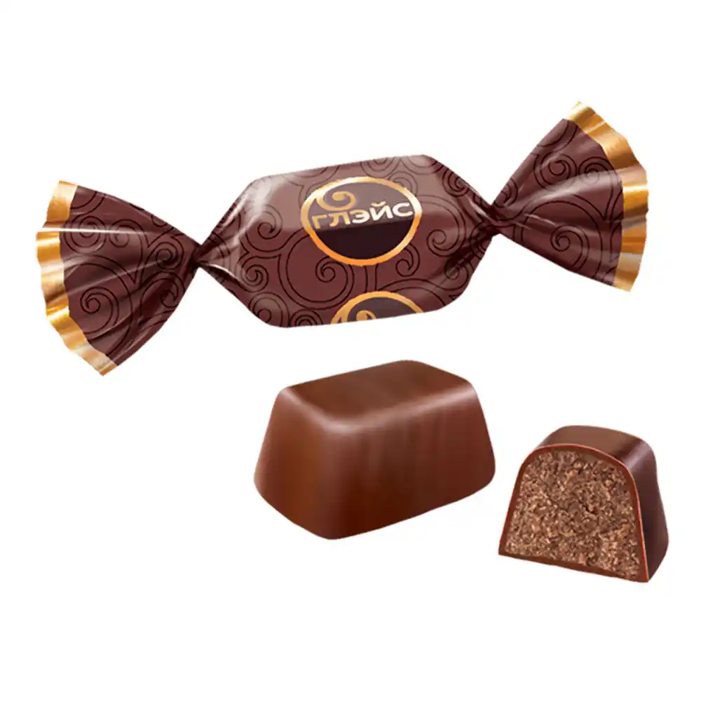 Конфеты Яшкино Глэйс с шоколадным вкусом б/уп