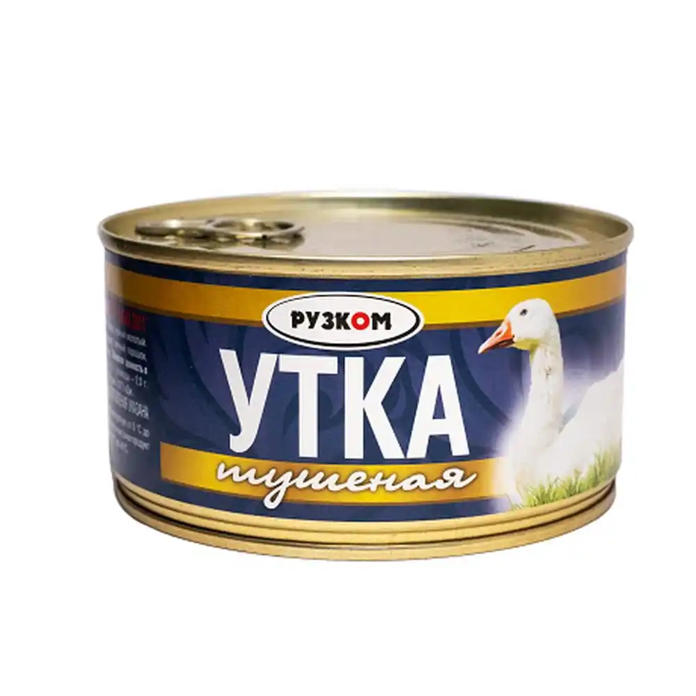 Консервы 325 гр Рузком Утка тушеная ж/б ключ