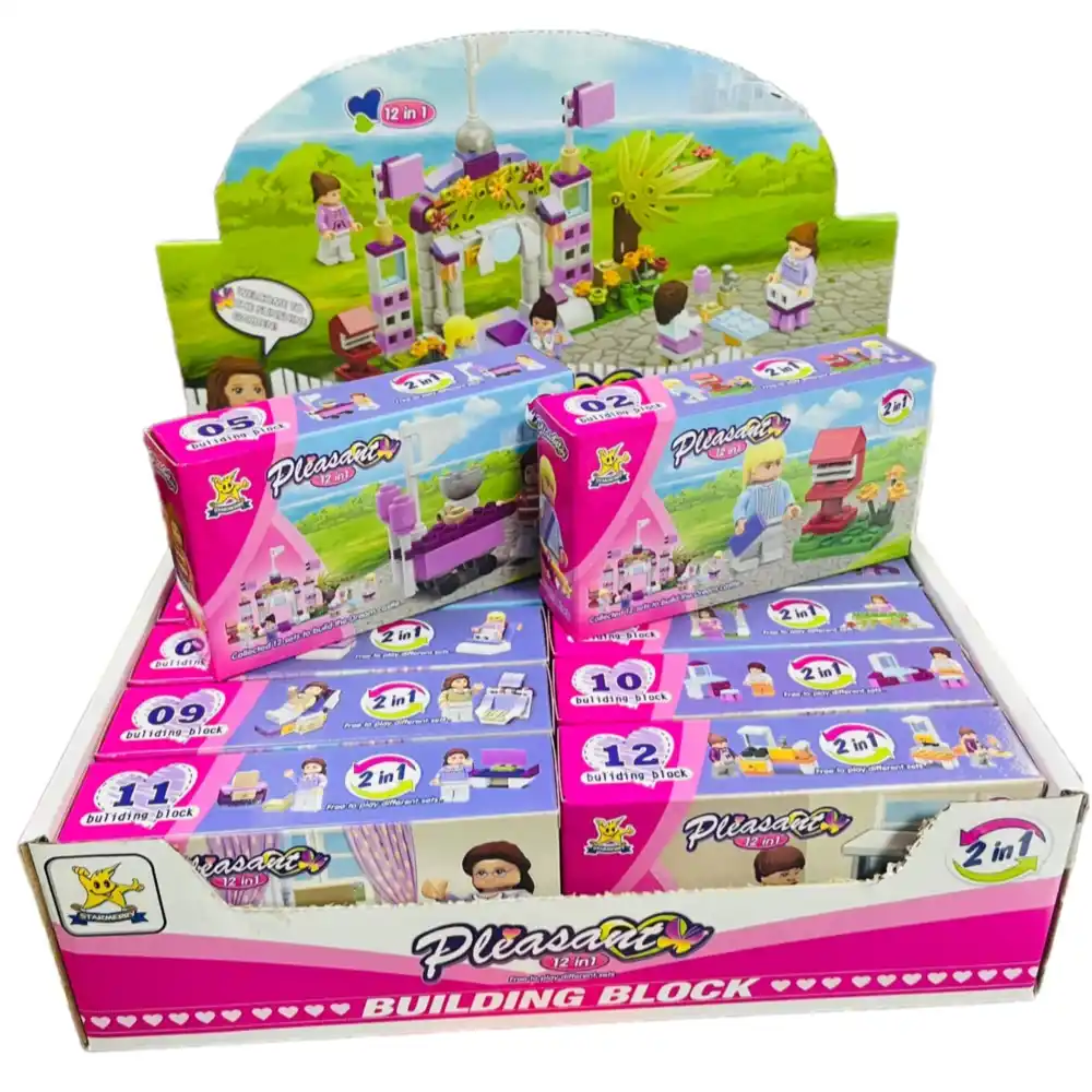 Конструктор Gaozun д/девочек 2в1 12 деталей 240112-1 к/уп