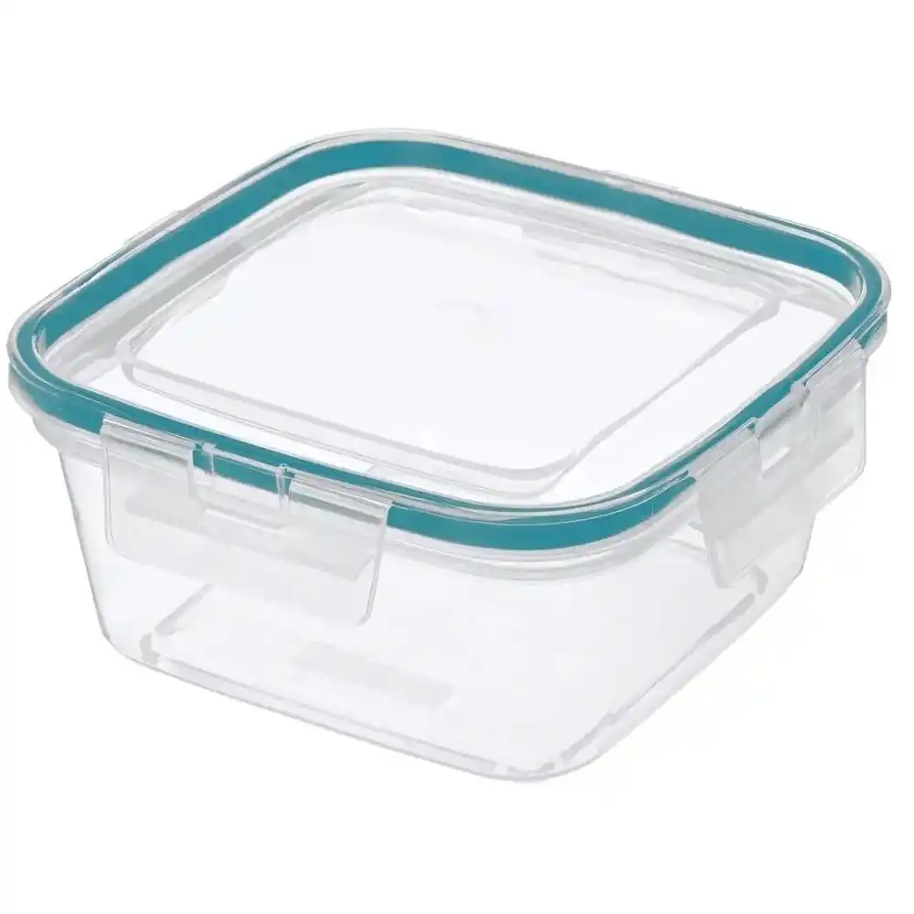 Контейнер д/продуктов 1,5 л Homver герметичный квадратный с защелками б/уп