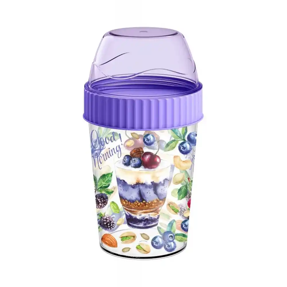 Контейнер д/завтрака 440мл Homver с декором в асс-ме б/уп