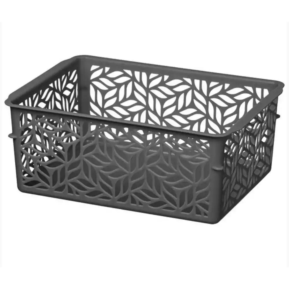 Корзинка универсальная 1,4л Homver Linden 190х140х75мм серый б/уп