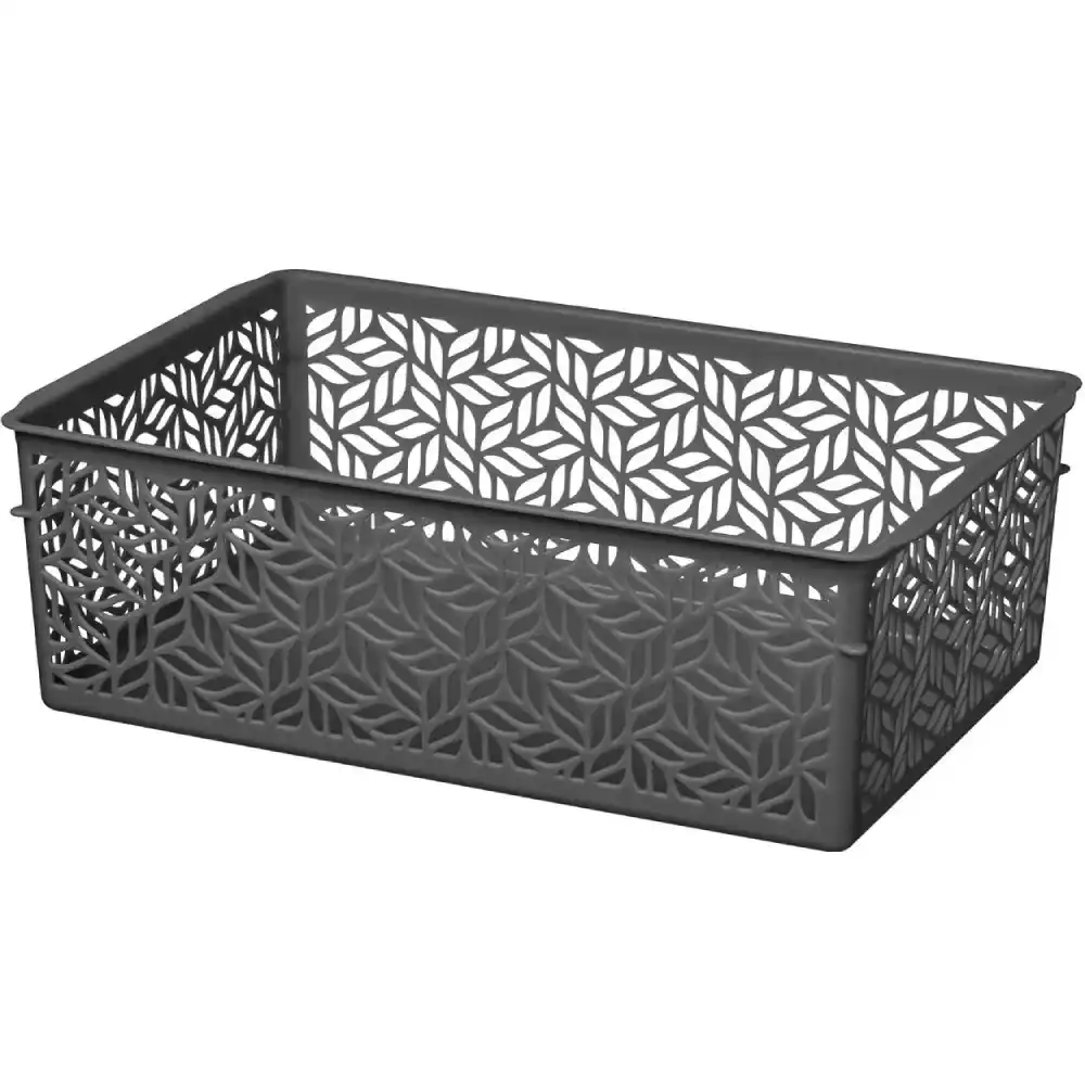 Корзинка универсальная 6,7л Homver Linden 290х190х150мм серый б/уп