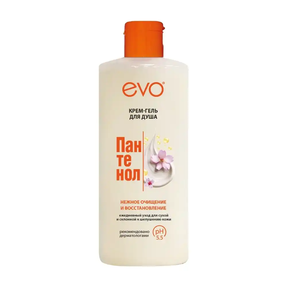 Крем-гель д/душа EVO 400 мл ПАНТЕНОЛ для сухой и чувствительной кожи пл/б