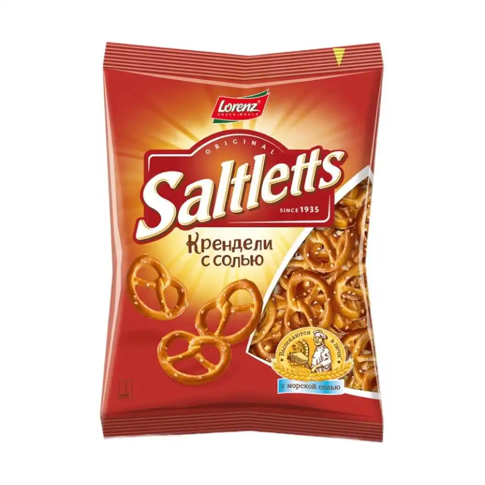 Крендель 60 г Lorenz "Saltletts" с солью п/эт
