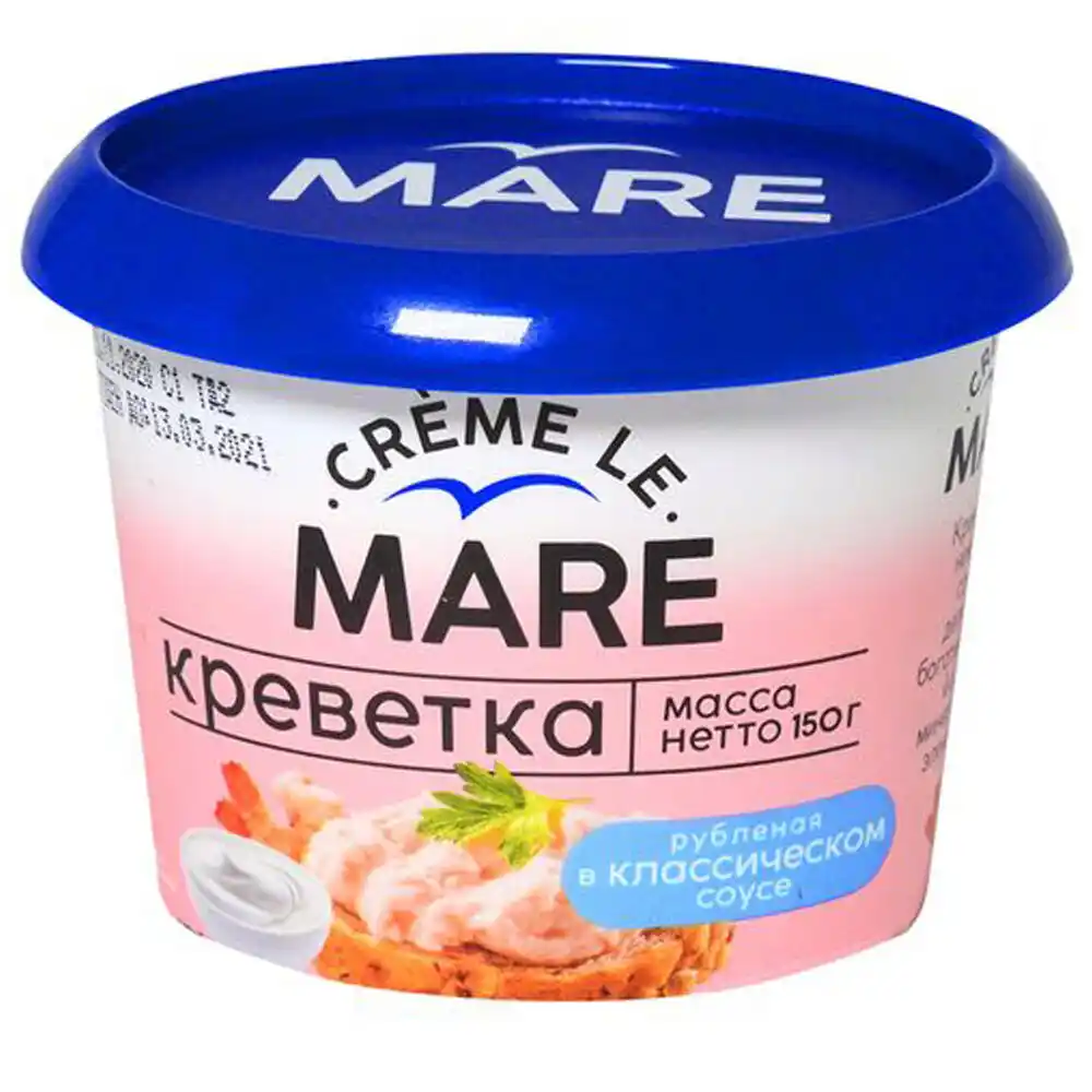 Креветка 150 г Балтийский Берег рубленая в классическом соусе пл/уп