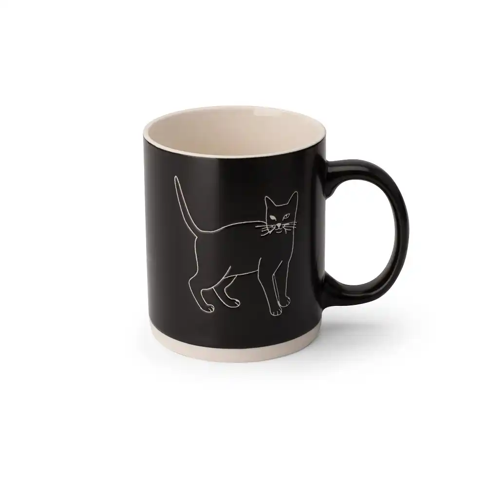 Кружка 340мл Florin фарфоровая Cat in Black б/уп