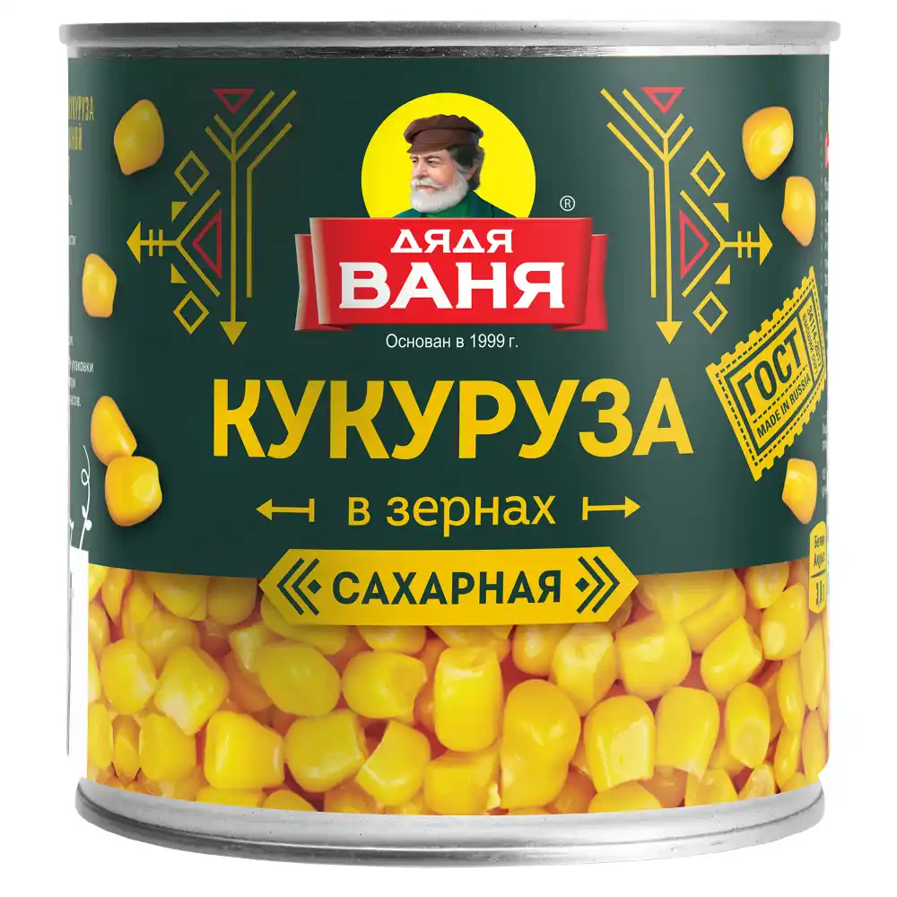 Кукуруза 340гр Дядя Ваня сладкая ж/б