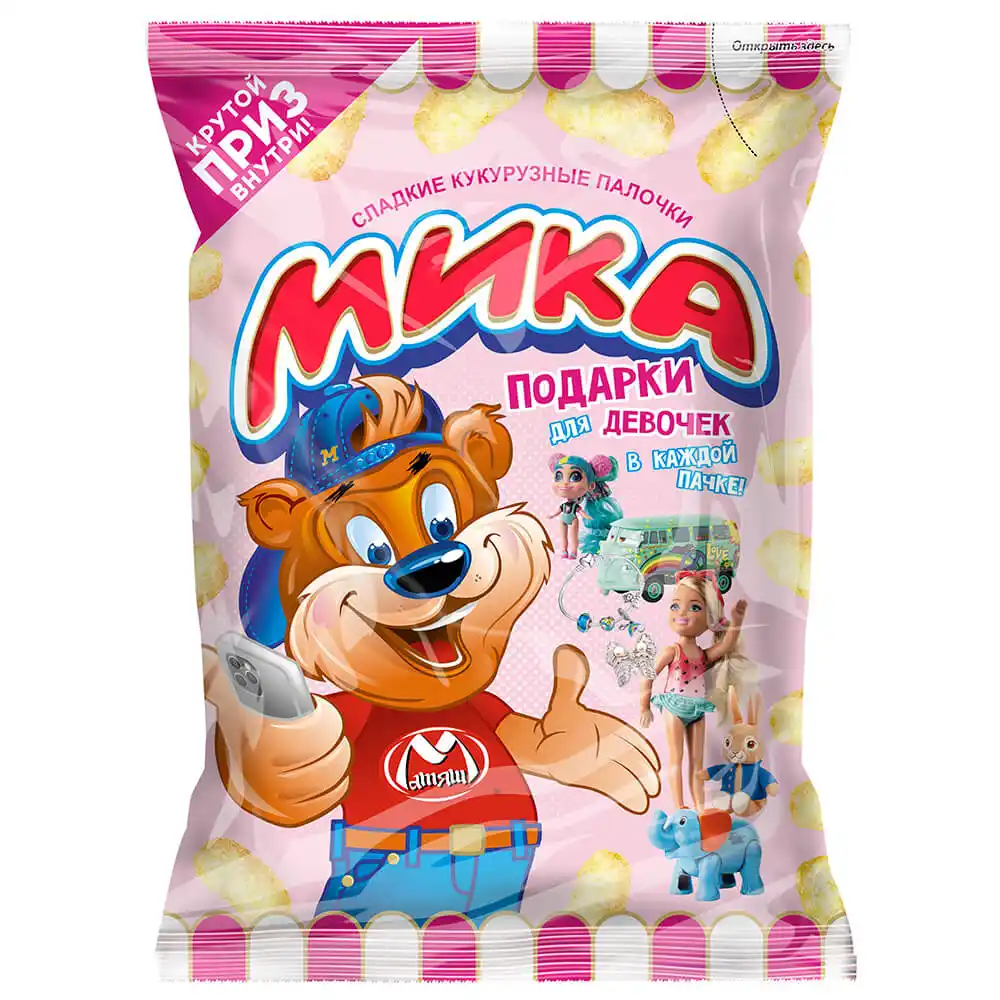 Кукурузные палочки 70 гр МИКА для девочек м/уп