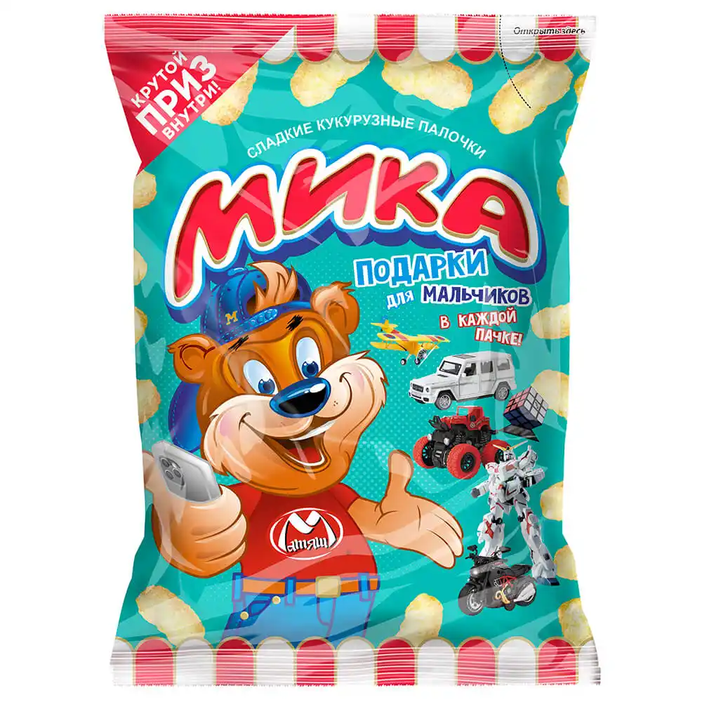 Кукурузные палочки 70 гр МИКА для мальчиков м/уп