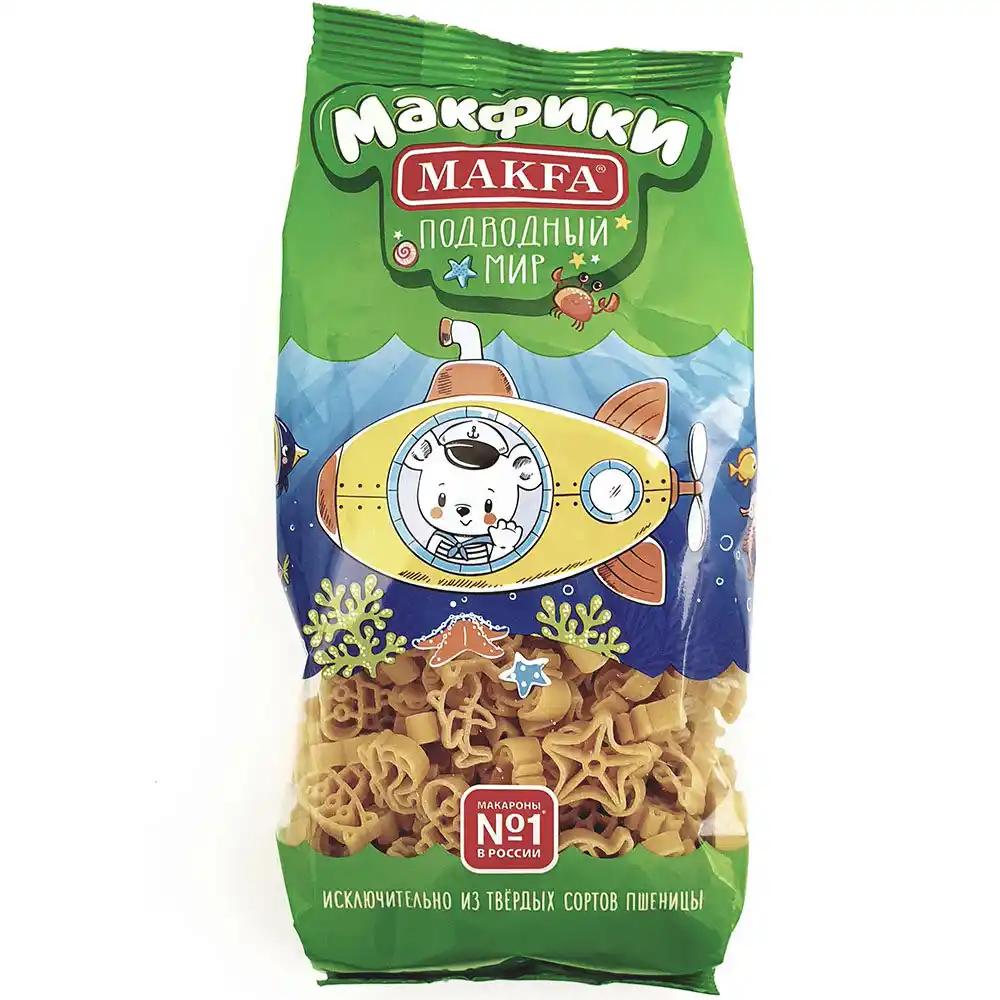 Макаронные изделия 250 г Makfa Макфики Подводный мир м/уп