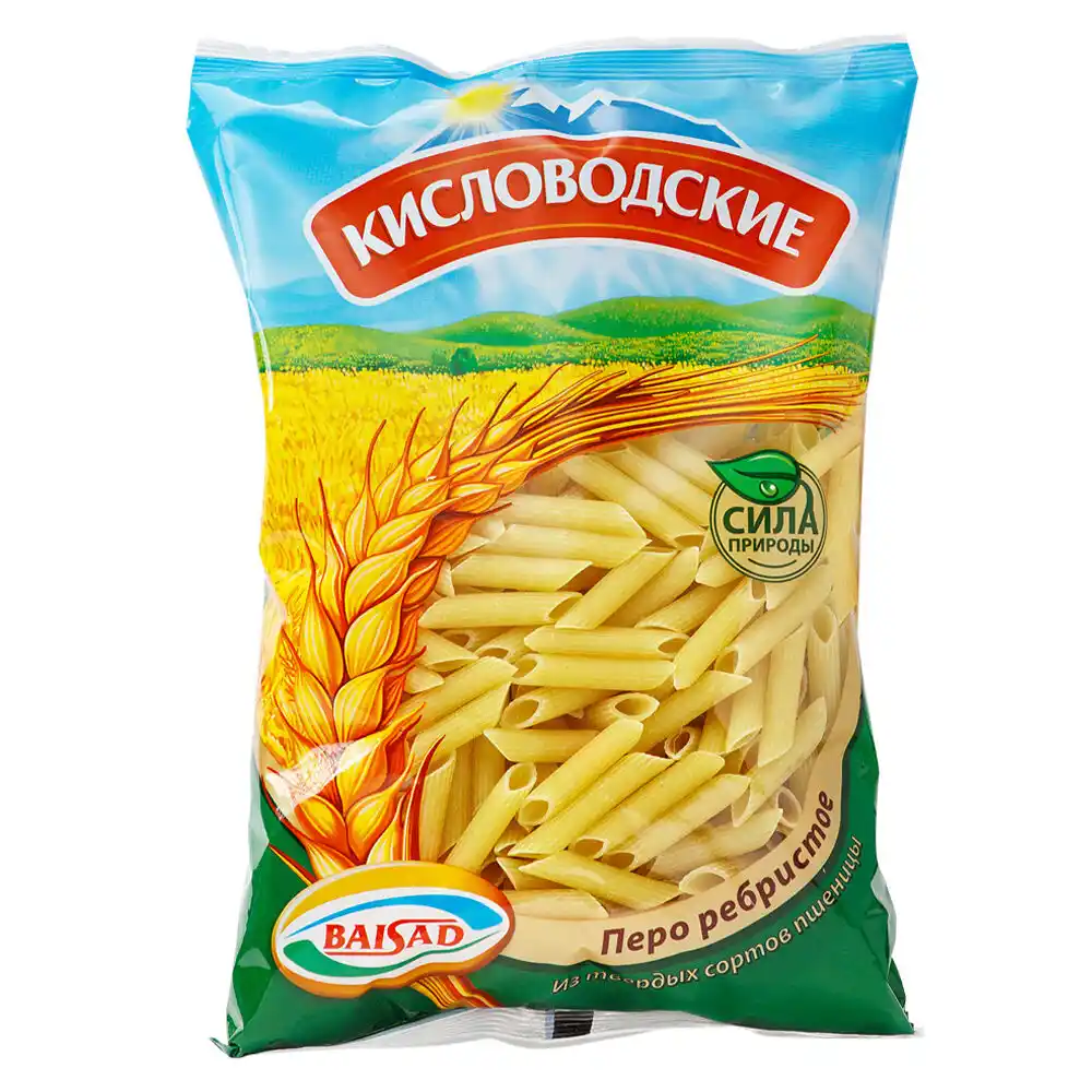 Макаронные изделия 400 г Кисловодские Перо ребристое м/уп