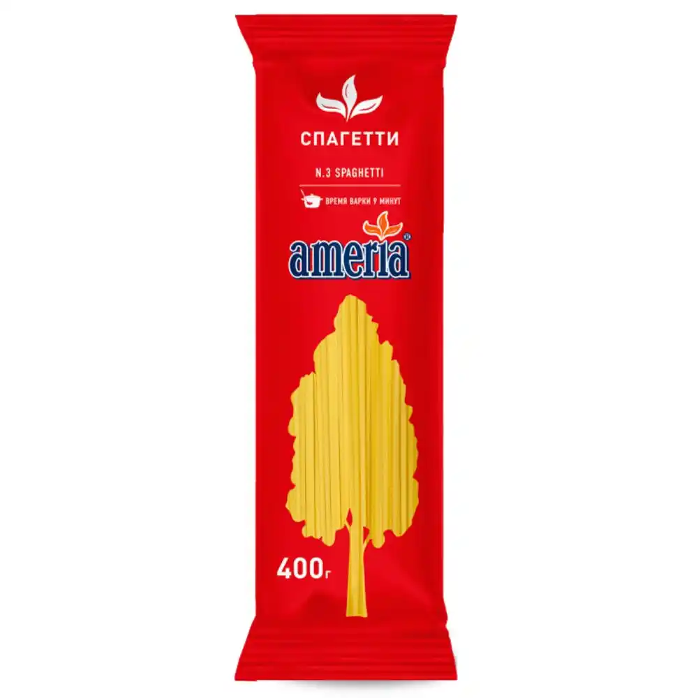 Макаронные изделия 400 гр Ameria Cпагетти м/уп