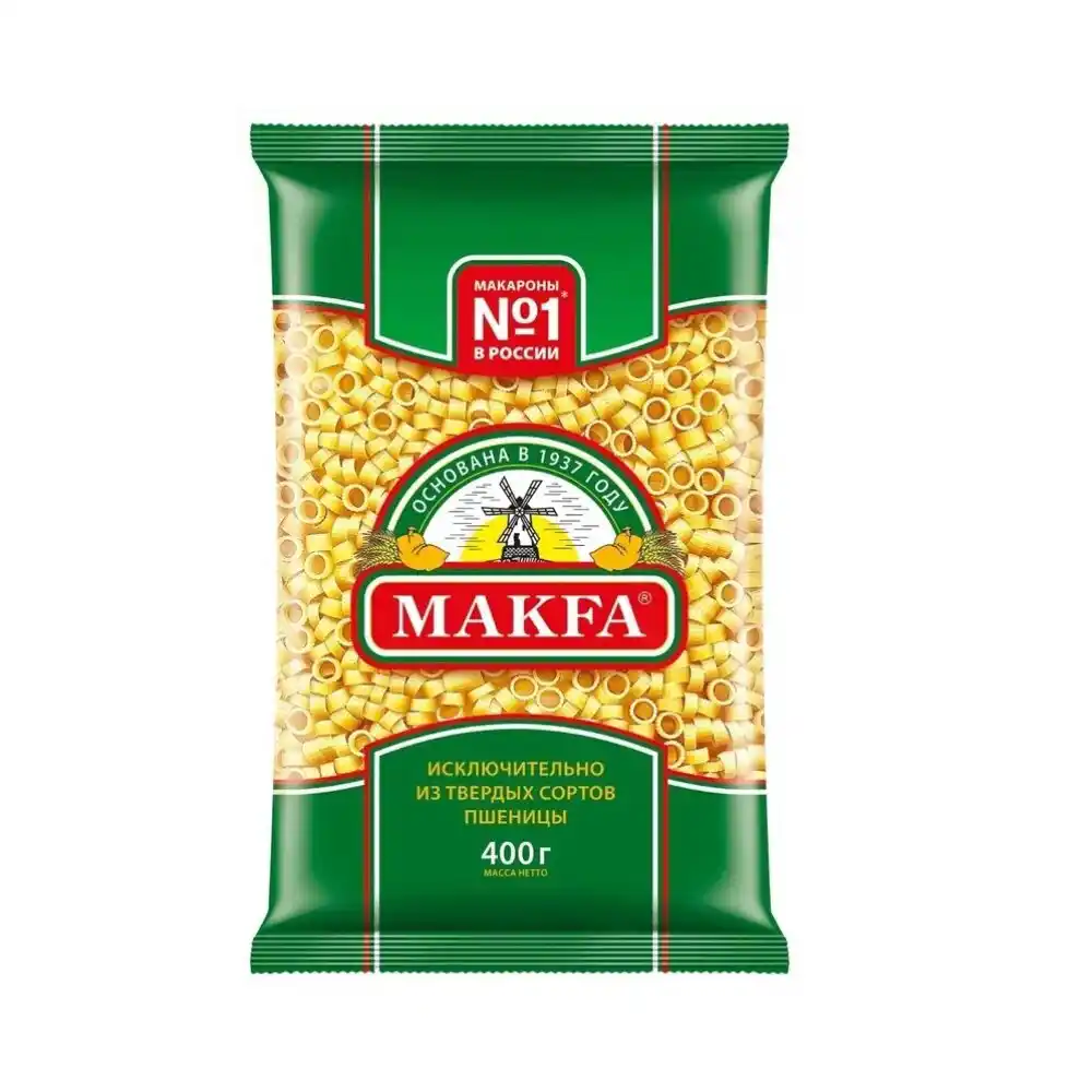 Макаронные изделия 400гр MAKFA Кольца м/уп