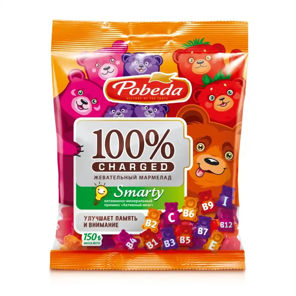 Мармелад 150гр Победа Вкуса Активный мозг м/уп