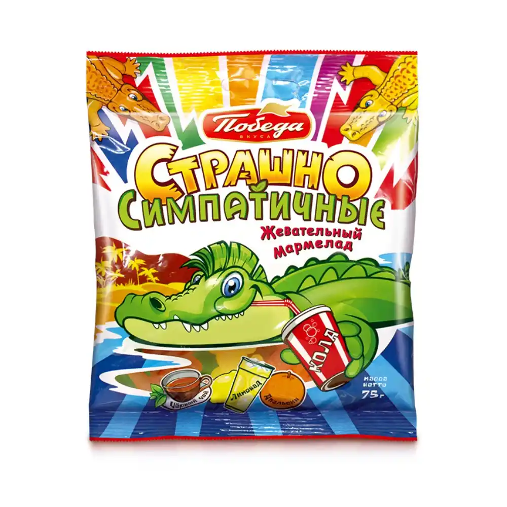 Мармелад 75гр Победа Вкуса Страшно симпатичные м/уп