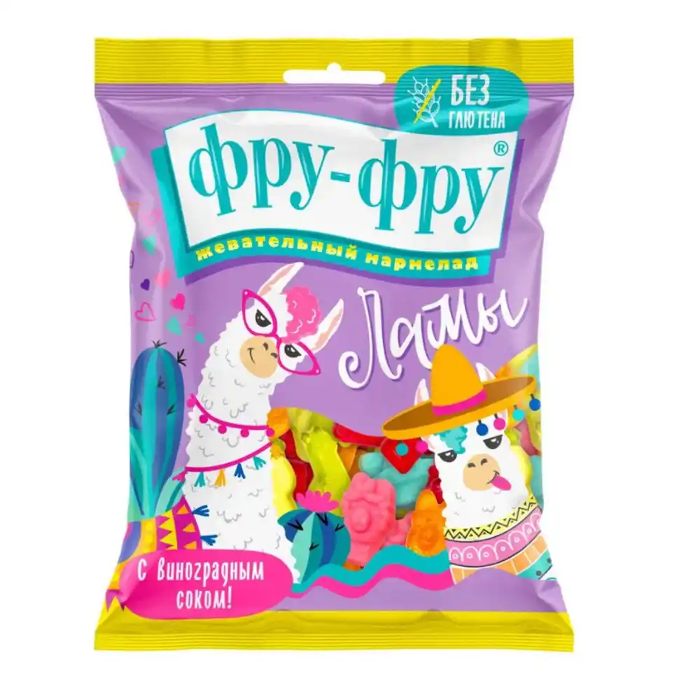 Мармелад 80гр Фру-Фру жевательный ламы м/уп