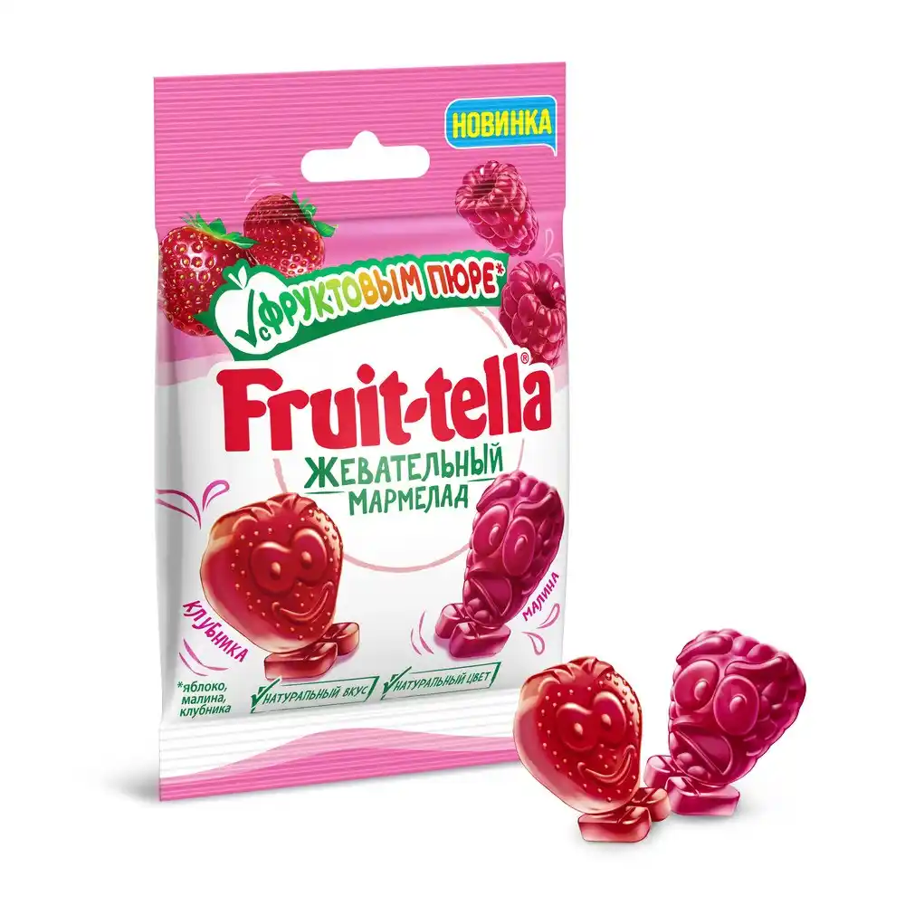 Мармелад жевательный 36гр Fruit-tella Со вкусом фруктового пюре м/уп