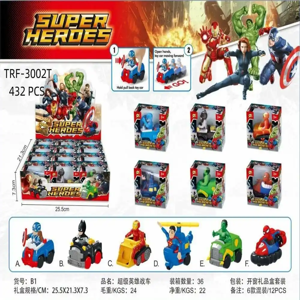 Машинка Gaozun (с героем арт.В1) к/уп