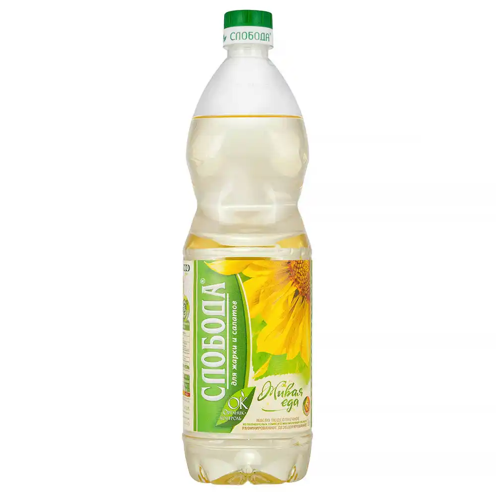 Масло 0,8 л Слобода подсолнечное рафинированое дезодорированное в/с ПЭТ