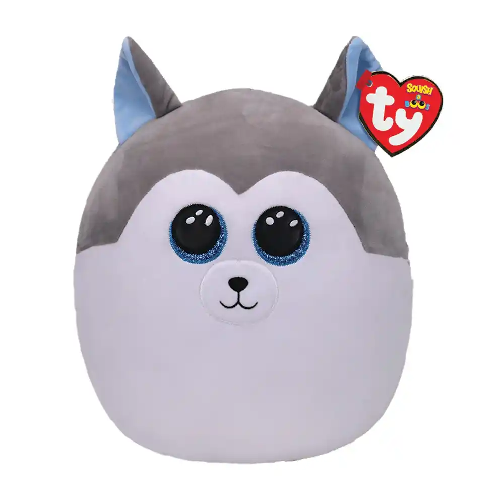 Мягкая игрушка-сквиш 35 см TY Слаш хаски вак/уп