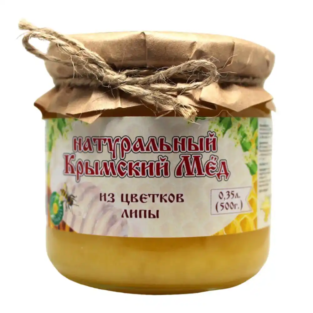 Мёд 350 мл Крымский мед из цветков липы ст/б