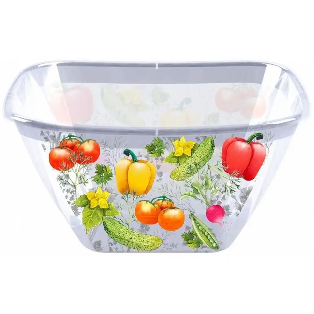 Миска 4л Homver Bergamо квадратная бежевый б/уп