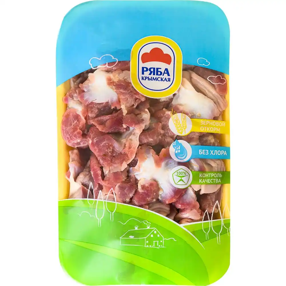 Мышечный желудок Ряба Крымская ц/б замороженный лоток