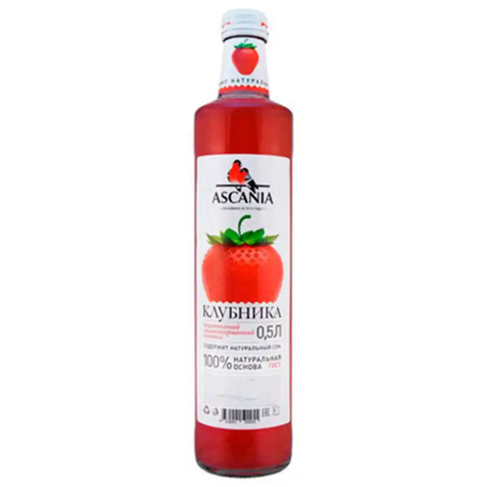 Напиток 0,5 л Аскания Клубника ст/бут