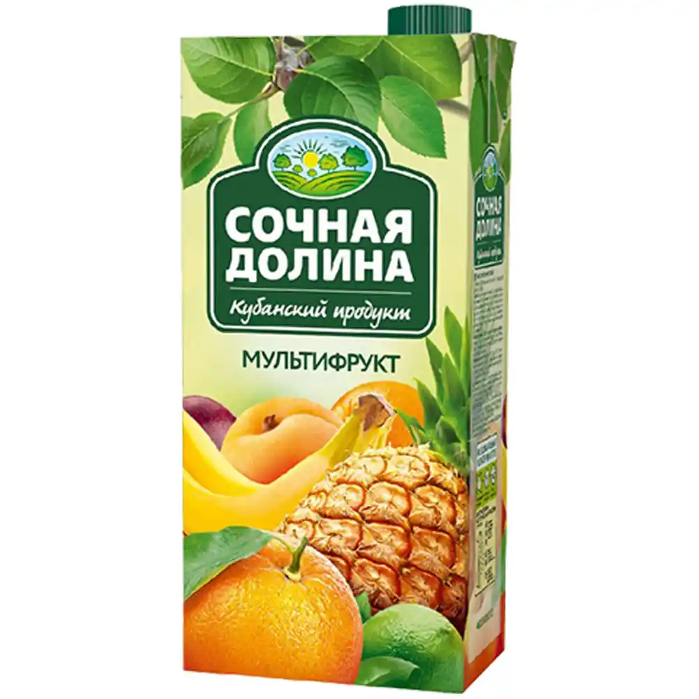 Напиток 0,95 л Сочная Долина Мультифрукт сокосодержащий тетра-пак