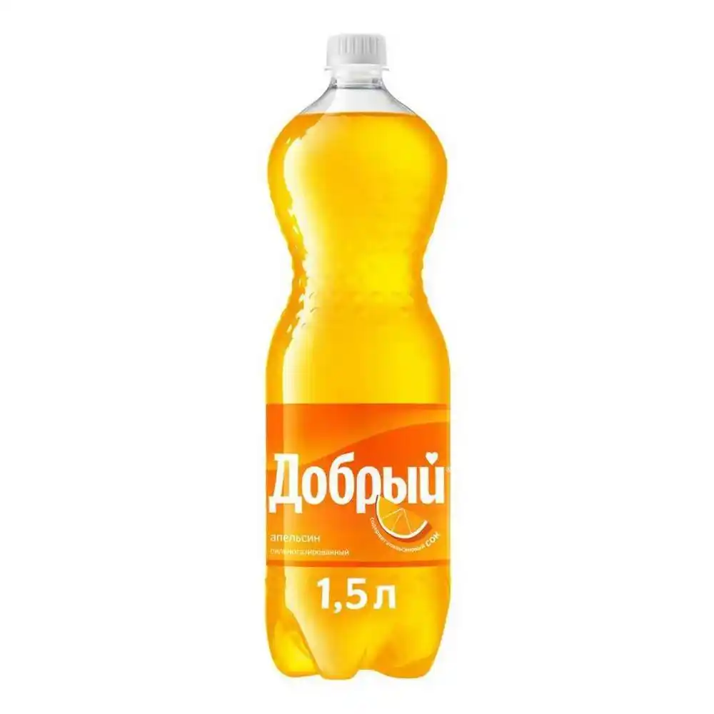 Напиток 1,5л Добрый Апельсин сильногазированный пл/бут