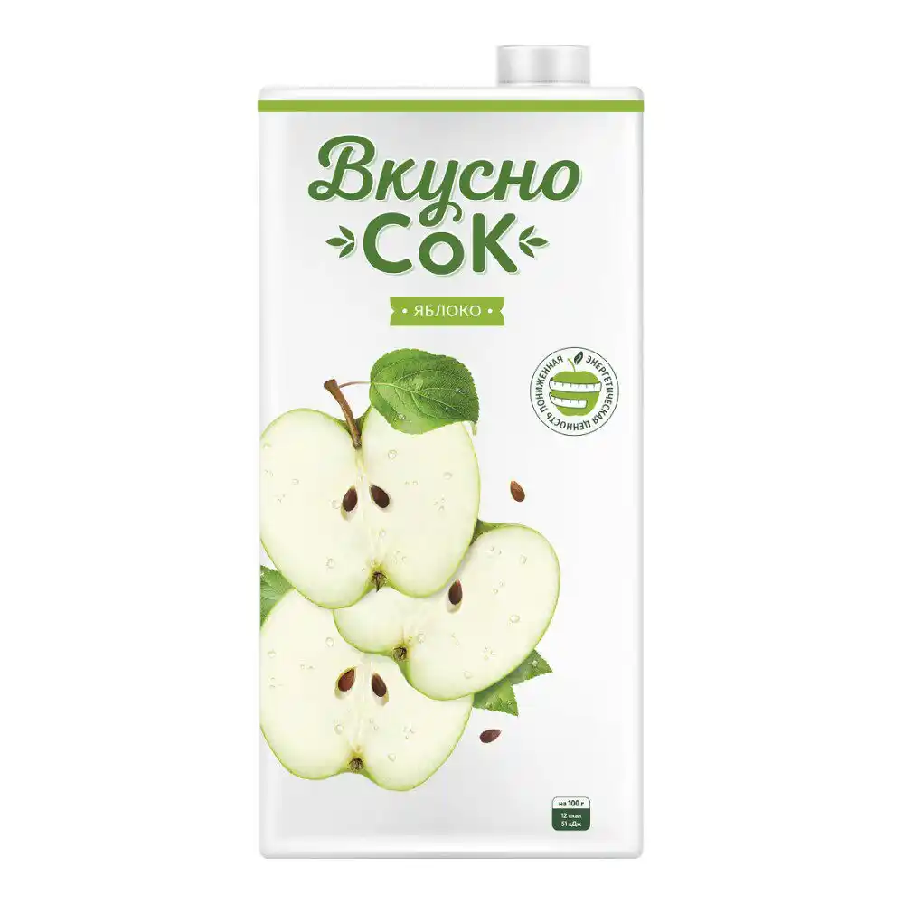 Напиток 1,93л ВкусноСок Яблоко сокосодержащий тетра-слим