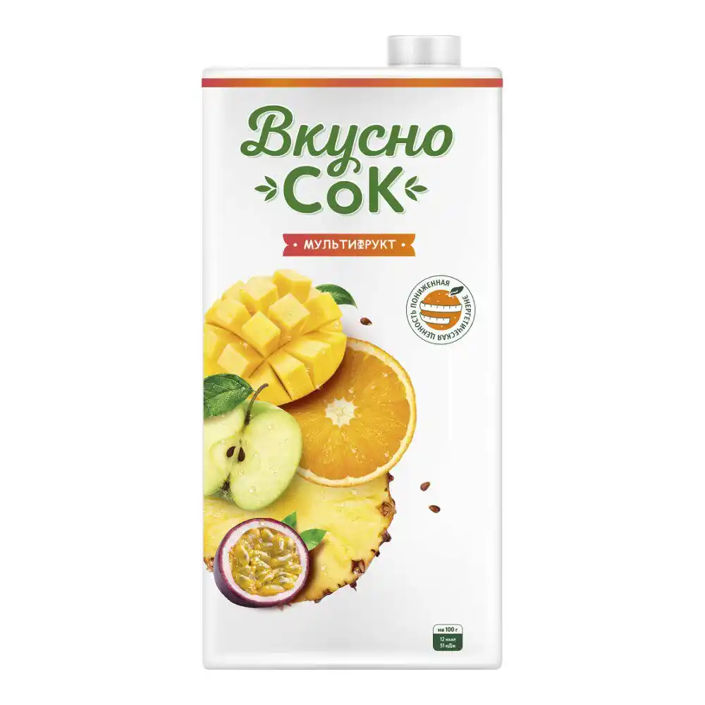 Напиток 1,93л ВкусноСок Мультифрукт сокосодержащий тетра-слим