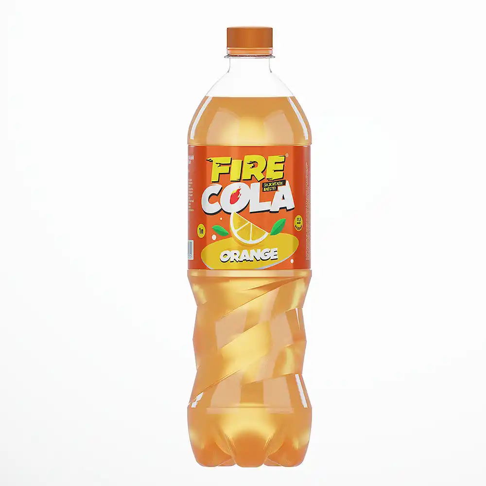 Напиток 1л Fire Cola оранж б/а сильногазированный п/эт