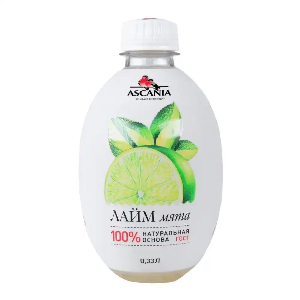 Напиток 330мл Ascania Лайм мята газированный безалкогольный пэт
