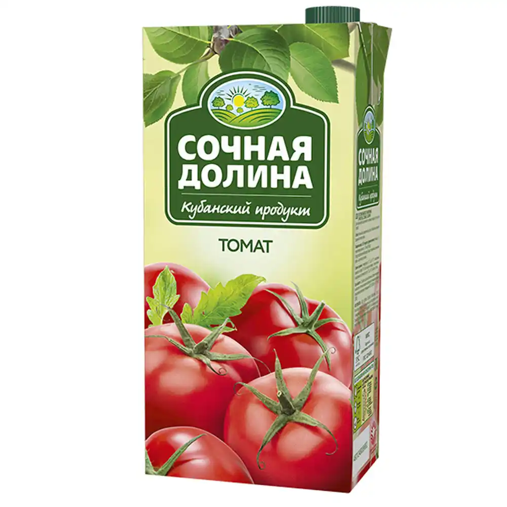 Нектар 1,93 Сочная Долина томатный с мякотью и солью тетра-пак