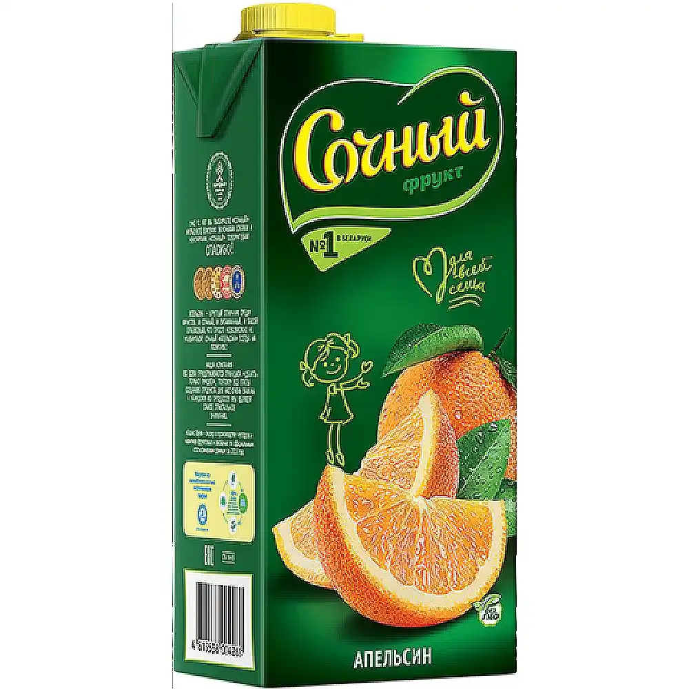 Нектар 1,95л Сочный Апельсин тетра-пак