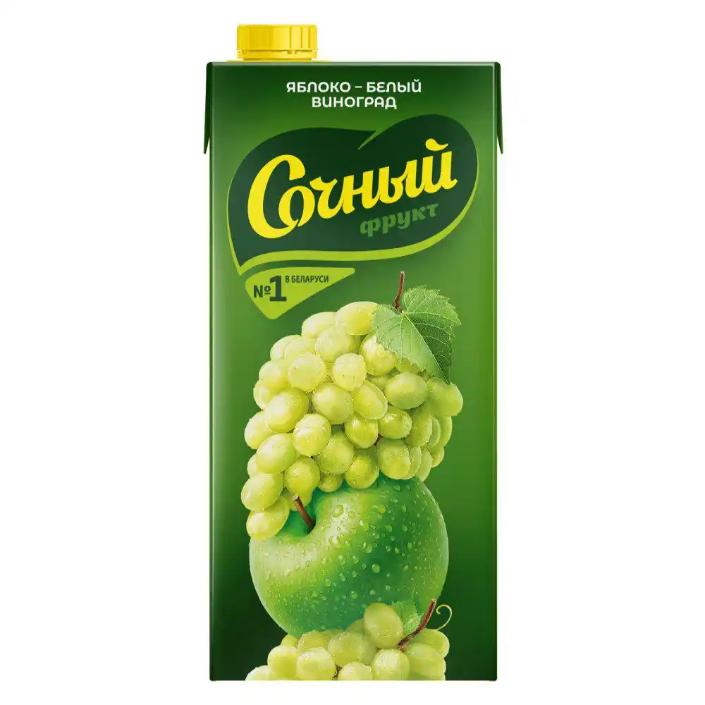 Нектар 1,95л Сочный Яблоко-Белый виноград тетра-пак