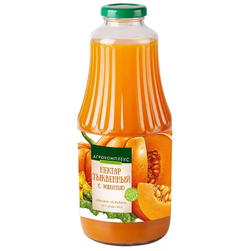 Нектар 1 л Агрокомплекс тыквенный с мякотью ст/бут