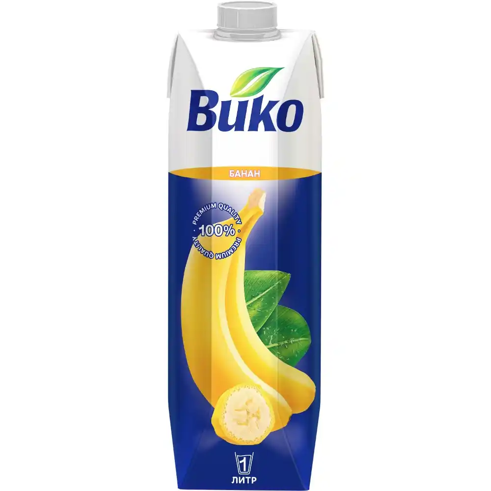 Нектар 1л Вико банановый с мякотью т/пак