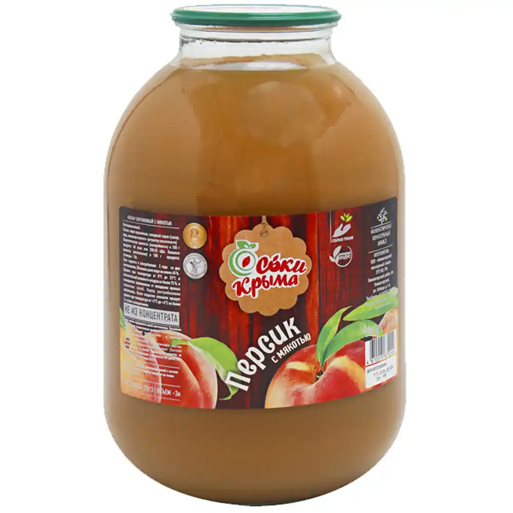 Нектар 3 л СОКИ КРЫМА Персик с мякотью ст/б