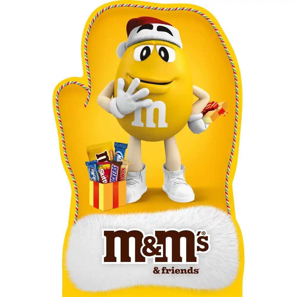 Новогодний набор 121г M&Ms & friends Варежка к/уп